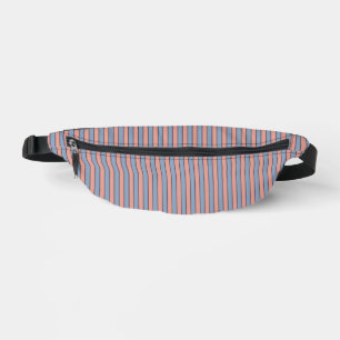 Pink and blue line stripes pattern bum bags