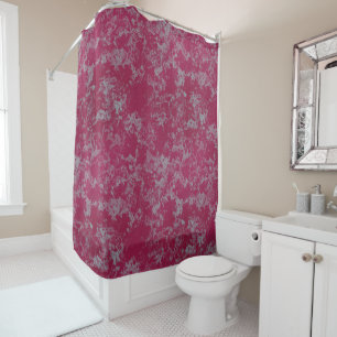 pink and blue Marble abstract Shower Curtain