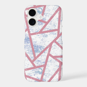 Pink and blue mosaic pattern