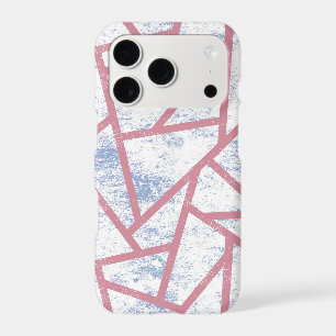Pink and blue mosaic pattern