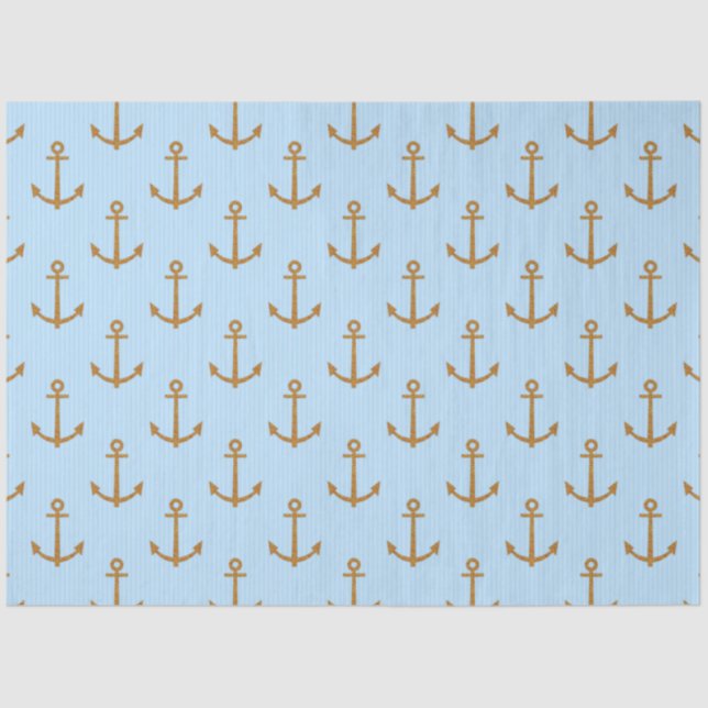 Pink and Blue Nautical Series Design 6 Tissue Paper (Front)