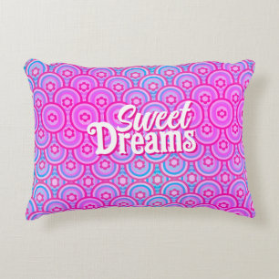 Pink and Blue Ombre Sweet Dreams Decorative Cushion