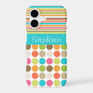 Pink and Blue Polka Dots and Stripes