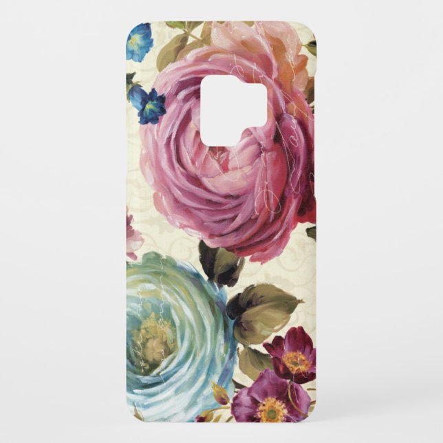 Pink and Blue Rose Case-Mate Samsung Galaxy Case (Back)