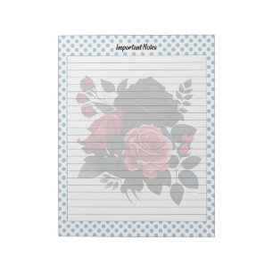 Pink and Blue Roses Notes