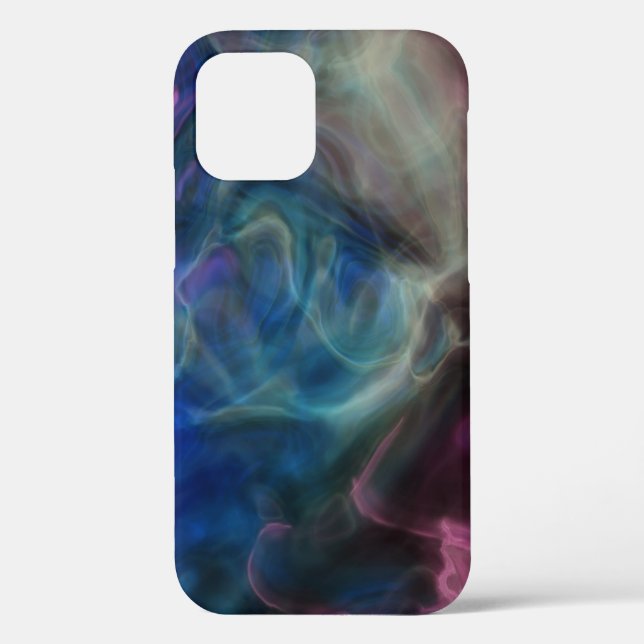 pink and blue smoke abstract Case-Mate iPhone case (Back)