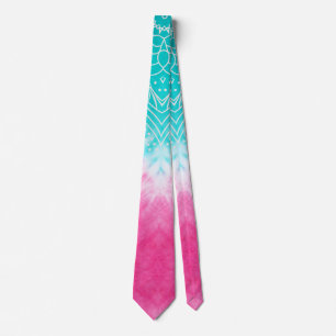 Pink and Blue Tie dye with Mandala Sway in Style