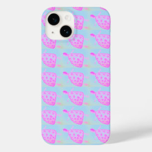 Pink and Blue Turtle Apple iPhone Case