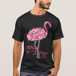 Pink And Boujee Cute Flamingo Print T-Shirt