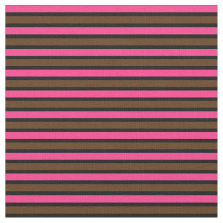 Pink and Brown 12-Striped Fabric