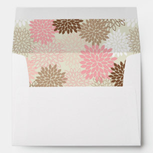 Pink And Brown Mum Pattern Envelopes