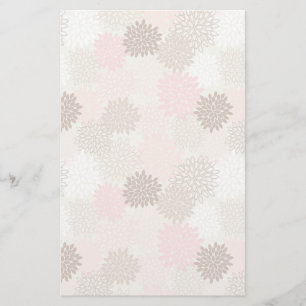 Pink And Brown Mum Pattern Stationery