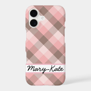 Pink and Brown Plaid