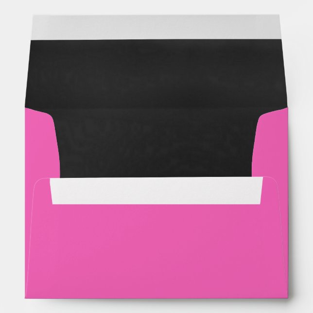 Pink and Chalkboard Grey Custom Envelope (Back (Bottom))