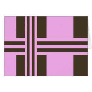 Pink and Chocolate Brown Wide Stripes by STaylor