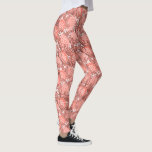 Pink and Coral Tropical Floral Pattern Leggings<br><div class="desc">A bright tropical floral pattern in shades of pink and coral for girly style.</div>