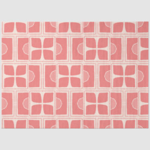 Pink and cream colour art deco decoupage paper