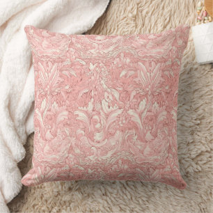 Pink and Cream Feminine Parisian Pillow
