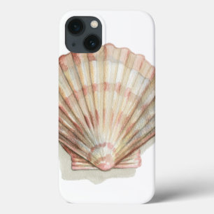 Pink and Cream Seashell iPhone 13 Case