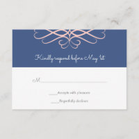 Pink and Denim Blue, Elegant Flourishes Wedding