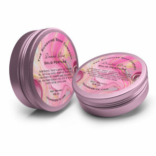 Pink and Faux Gold Marble Cosmetics Classic Round Sticker