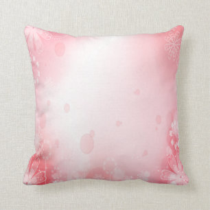 Pink and Floral Pillow