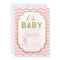 Pink And Gold Baby Shower Invitations, Baby Girl