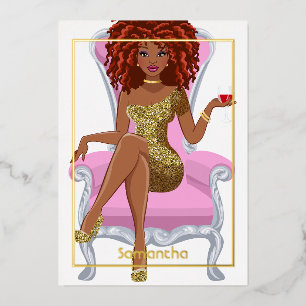 Pink and Gold Dreadlock Birthday Party