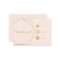 Pink and gold effect Social Links Insert Card.