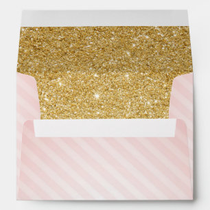 Pink and Gold Envelopes, Twinkle Little Star Envelopes