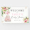Pink And Gold Floral Drive By Baby Shower Welcome