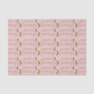 Pink and Gold Glam Watercolor Arrows Tissue Paper