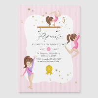 Pink and Gold Gymnastics 5th Birthday Party