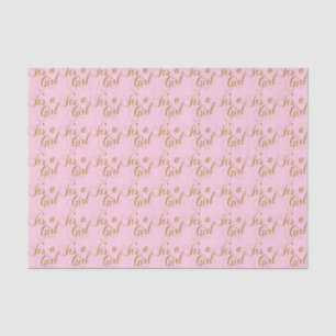 Pink and Gold It's a Girl   Baby Tissue Paper