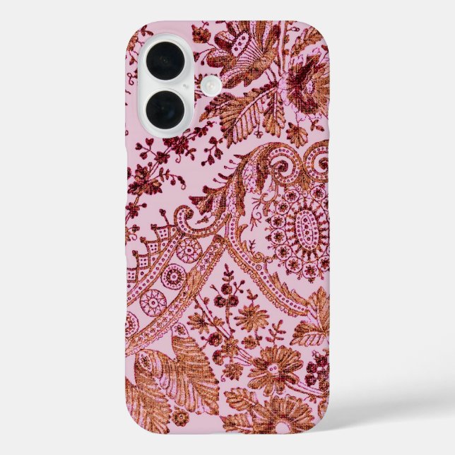 Pink And Gold Lace Case-Mate iPhone Case (Back)