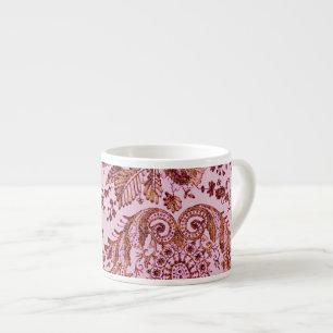 Pink And Gold Lace Espresso Cup