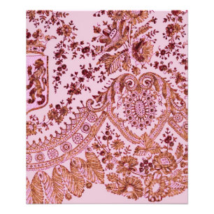 Pink And Gold Lace Photo Print