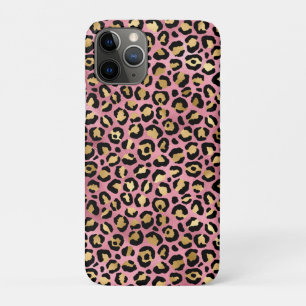 Pink and Gold Leopard Series Design 15 iPhone 11 Pro Case