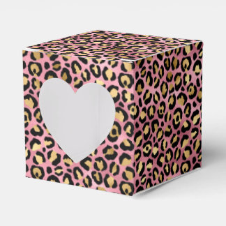 Pink and Gold Leopard Series Design 15  Favour Box