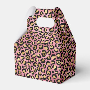 Pink and Gold Leopard Series Design 15 Favour Box