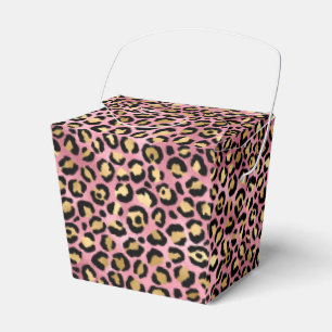 Pink and Gold Leopard Series Design 15 Favour Box