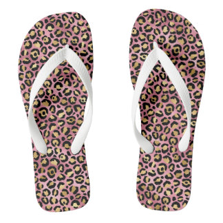 Pink and Gold Leopard Series Design 15 Thongs