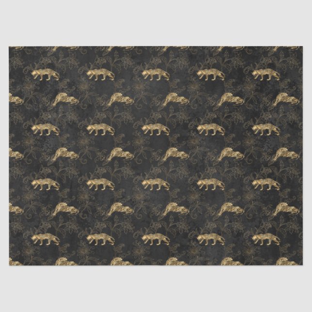 Pink and Gold Leopard Series Design 5 Tissue Paper (Front)