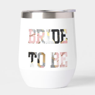 Pink and Gold Marble  Bride to Be