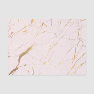 Pink and Gold Marble Designer Tissue Paper