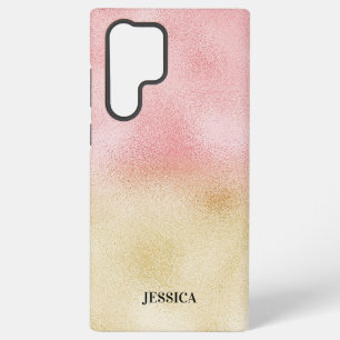 Pink and Gold Ombre Foil Samsung Galaxy Case