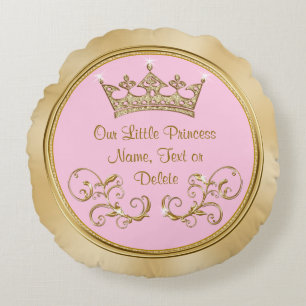Pink and Gold Our Little Princess Pillows