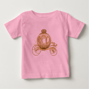 Pink and Gold Princess Carriage Baby Girl Baby T-Shirt
