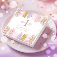 Pink And Gold Rainbow 1st Birthday Party