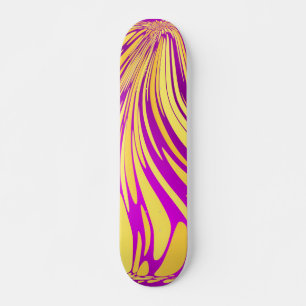 pink and gold skatboard skateboard